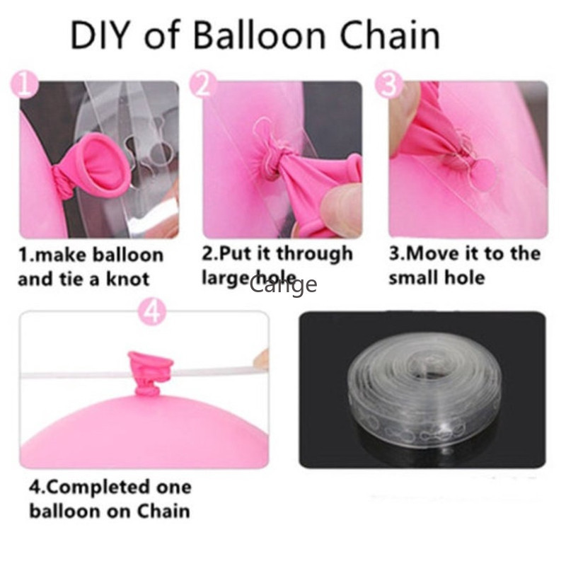 1ชิ้น/5เมตร ทําเอง บอลลูนโซ่หลุมคู่ลูกโป่งน้ํายางการสร้างแบบจําลองเครื่องมือผูกบอลลูนเครื่องมือบอลลูนกาวจุดอุปกรณ์งานเลี้ยงวันเกิด - รูปที่ 4