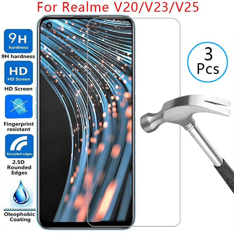 สําหรับRealme V20 V23 V25 V25 กระจกนิรภัยบนV 20 23 25 20V 23V 25Vกระเป๋าโทรศัพท์Reame Reame Relome R