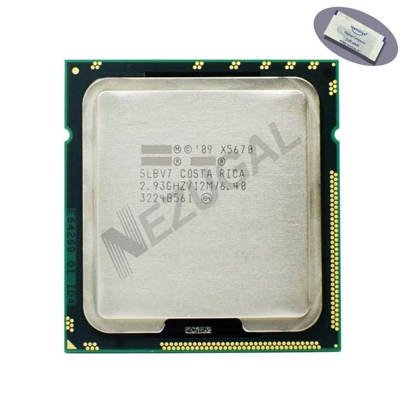 X5670 SLBV7 2.93 Ghz Six Core 12M 95W LGA1366 โปรเซสเซอร์ CPU