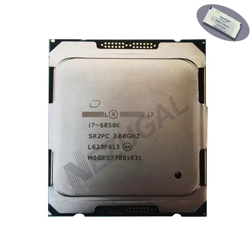 I7-6850K I7 6850K SR2PC 3.60 ถึง 3.80 Ghz หก Core 15M 140W LGA2011 CPU โปรเซสเซอร์