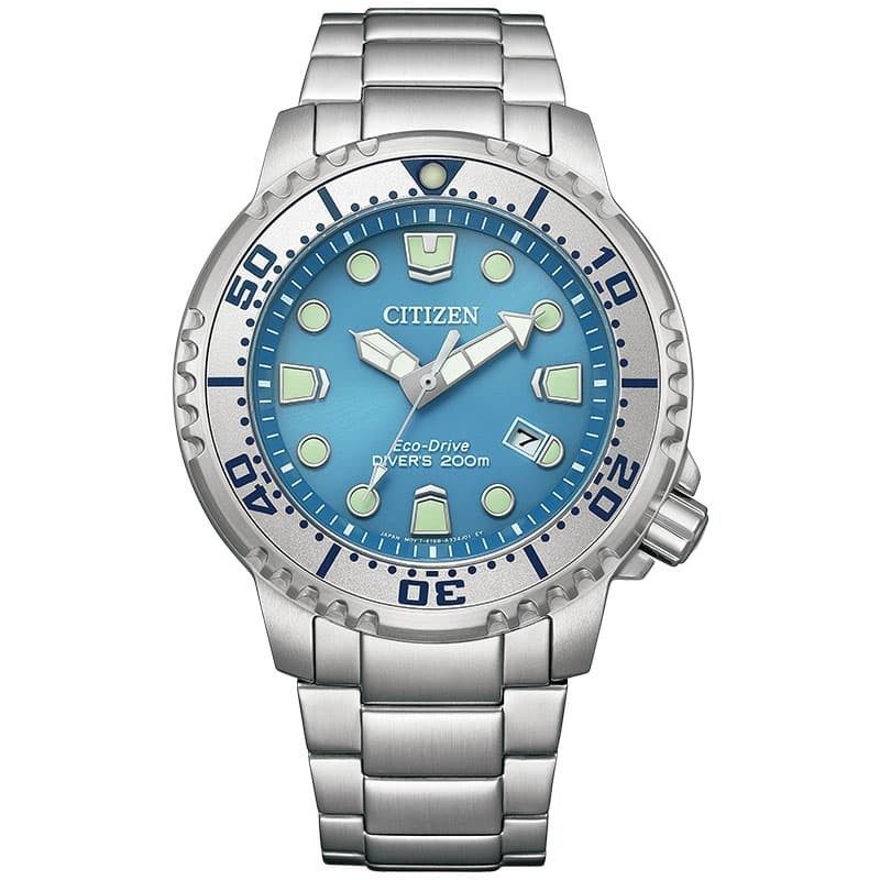 [Authentic★Direct from Japan] CITIZEN BN0165-55L Unused PROMASTER Eco Drive Crystal glass Ice blue Men Watch นาฬิกาข้อมือ