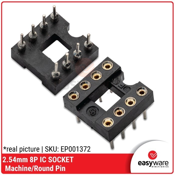 DC99 IC SOCKET 8P IC SOCKET 8 PIN ROUND PIN IC SOCKET MACHINE PIN 2.54mm