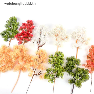 Th พลาสติกประดิษฐ ์ Pine Cypress พืชเดสก ์ ท ็ อปสวนสาขาต ้ นไม ้ พลาสติก BGH