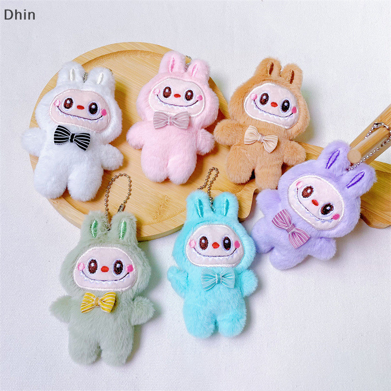 [Dhin] น่ารัก Labubu The Monsters ตุ๊กตาตุ๊กตาตุ๊กตาพวงกุญแจการ์ตูนกระเป๋าเป้สะพายหลังจี้พวงกุญแจตกแต่งของขวัญวันเกิด COD