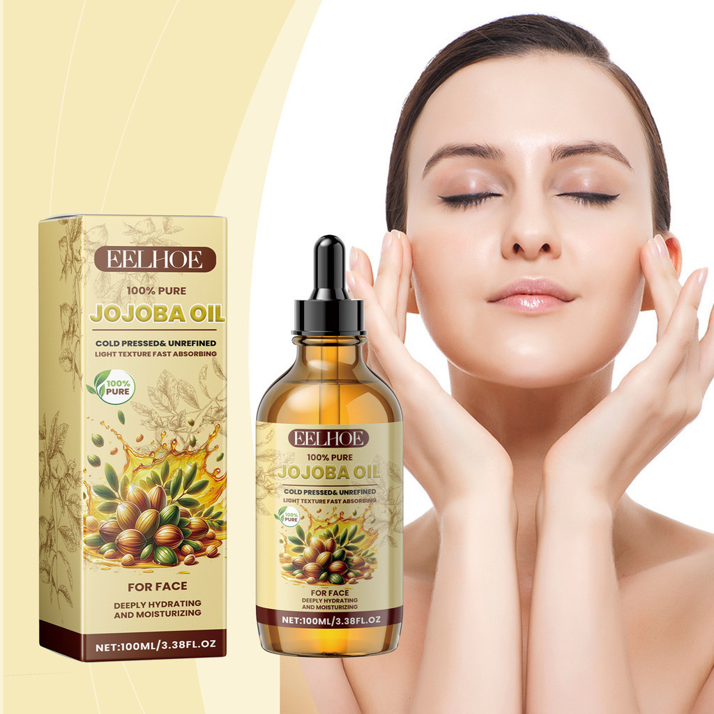 100ml EELHOE Jojoba Face Oil Face Moisturizing Hydrating Brightening Treatment Jojoba Oil