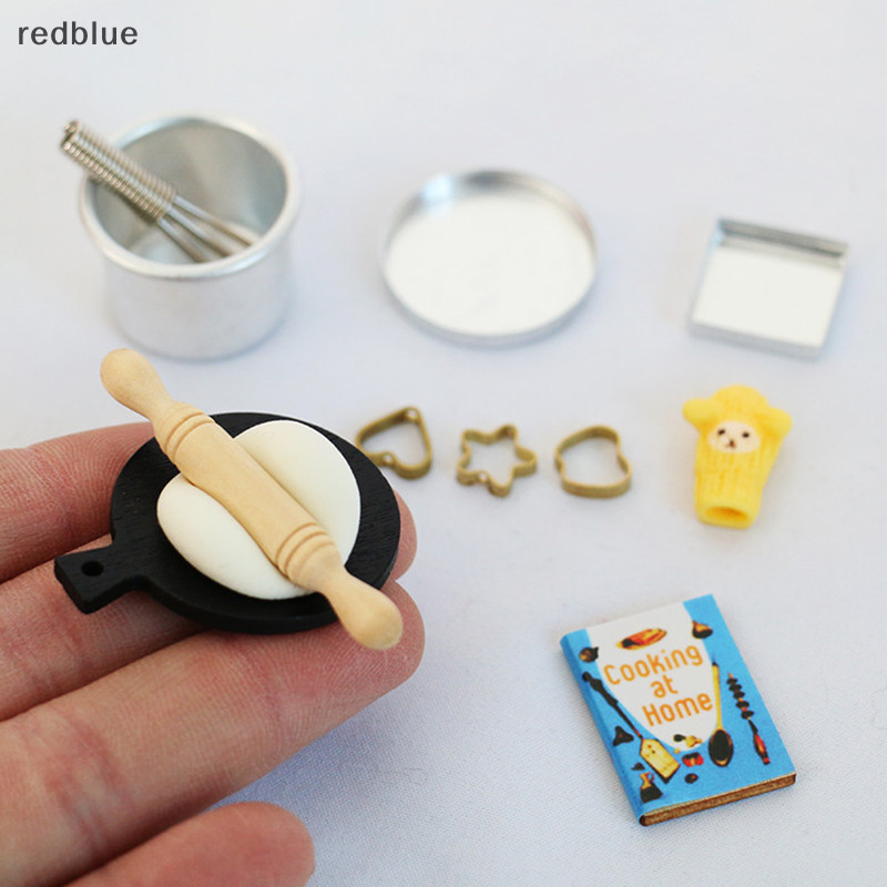 ใหม่ 1 ชุด Dollhouse Miniature ห้องครัวทําอาหาร DIY ตุ๊กตาเฟอร์นิเจอร์อุปกรณ์เสริม hot