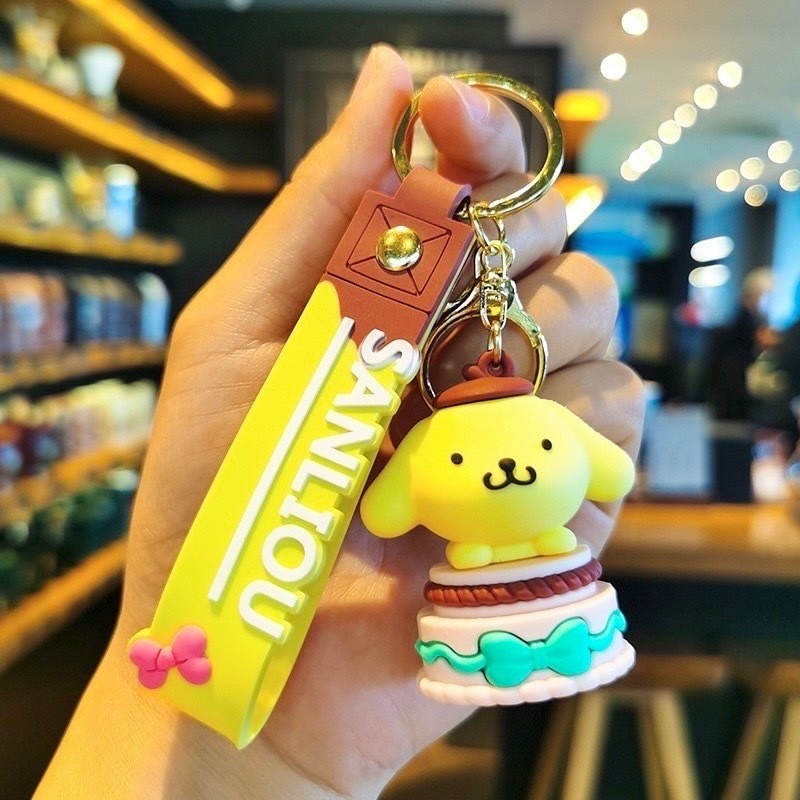 พวงกุญแจ YS214 จี้เค้ก PVC การ์ตูนน่ารัก พวงกุญแจห้อยกระเป๋า/กุญแจ พร้อมส่ง