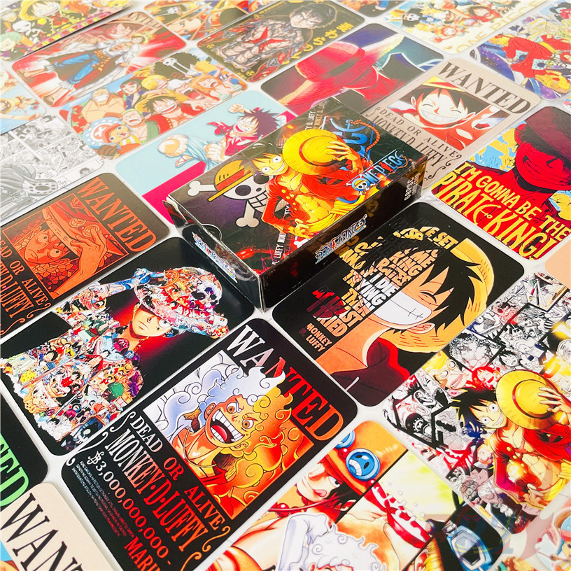 ❤ 60 ชิ้น/กล่อง One Piece - อะนิเมะการ์ด Lomo สองด้าน ❤ 5.5 ซม.* 8.5 ซม. มินิโปสการ์ดแฟนคอลเลกชัน Photocards