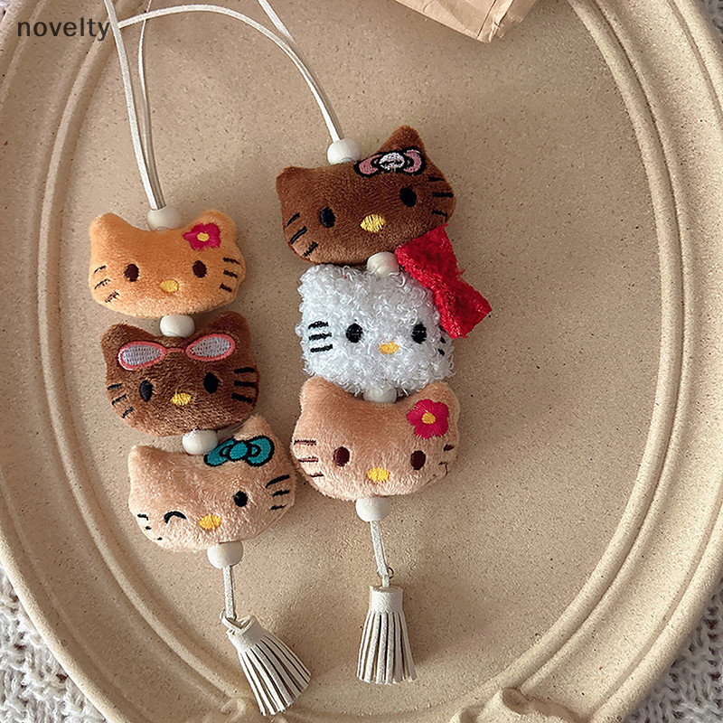 Nly ตุ๊กตาน่ารักตุ๊กตาของเล่นอะนิเมะ Kawaii Cinnamoroll Kuromi พวงกุญแจกระเป๋าอุปกรณ์ตกแต่งกระเป๋าเป้สะพายหลังสาวของขวัญ N