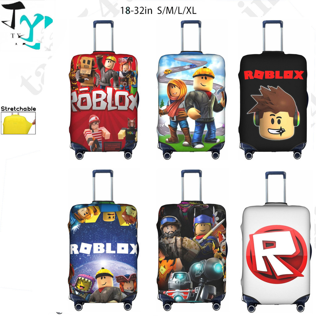 Roblox กระเป๋าเดินทางการ์ตูนตลกตัวป้องกันกระเป๋าเดินทางเหมาะกับ 18-32 นิ้วกระเป๋าเดินทาง
