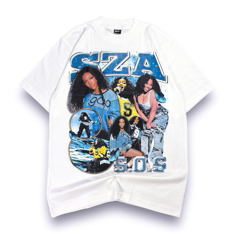 👕👕SZA shirt T-Shirtขายดีที ่ สุด! Fit เสื ้ อยืด CETTE SZA สีขาว S-5XLUnisex
