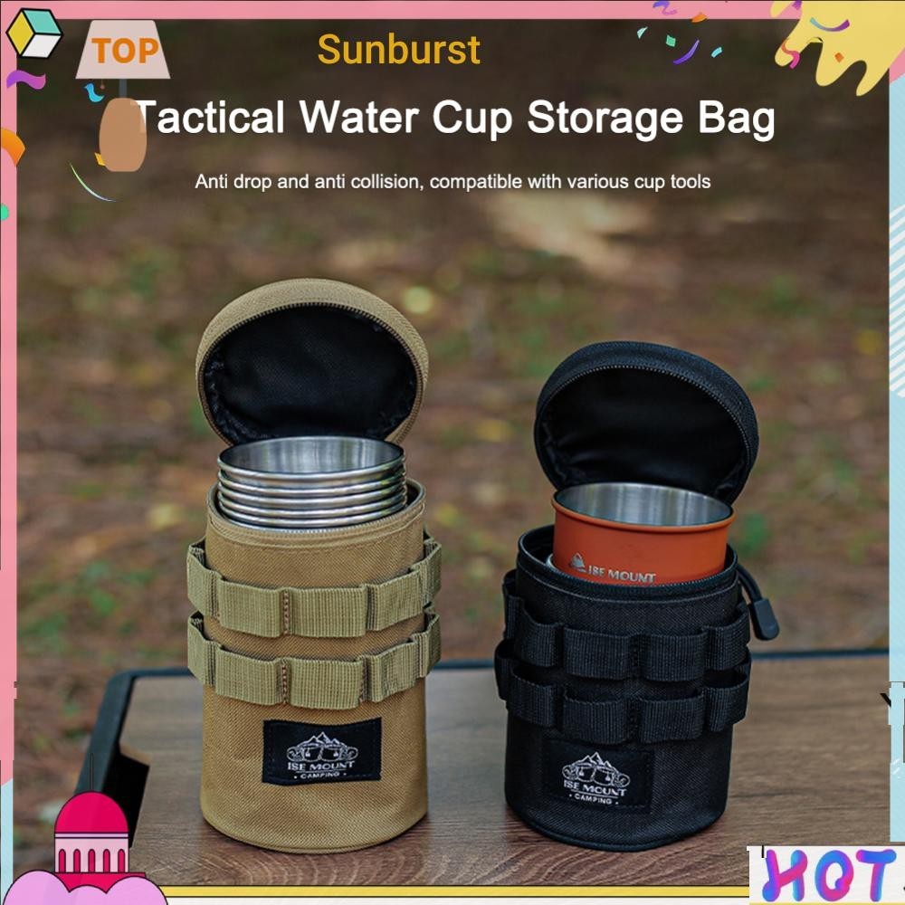 Camping Accessory Bag กระเป๋าเก็บไฟแบบพกพาน้ําหนักเบาสําหรับตั้งแคมป์เดินป่า [Sunburst11.th]