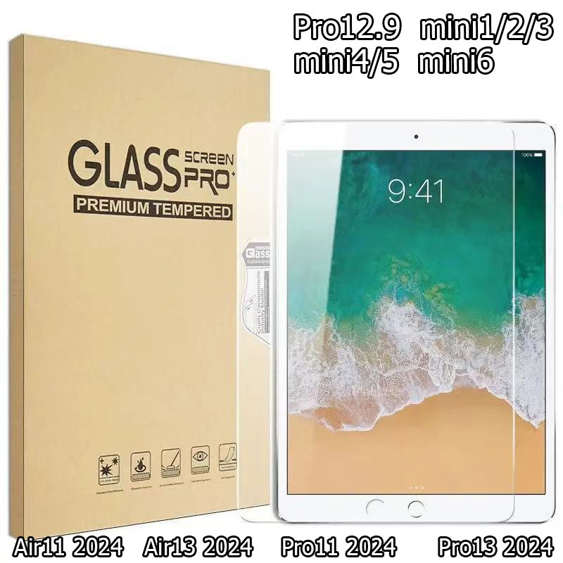[จัดส่งในกรุงเทพฯ]ฟิล์มกระจก กันรอยair3 4/5 1/2 pro12.9 11 Air11 13 Pro11 13 2024  gen 9 10 5 6 7 8  mini2/1/3 4/5 6