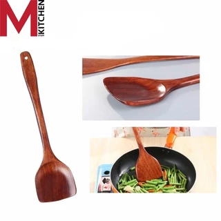 M KITCHEN ตะหลิว ตะหลิวไม้ 39 ซม ทนความร้อนได้ สำหรับกระทะเทปล่อน กระทะเคลือบหินอ่อน