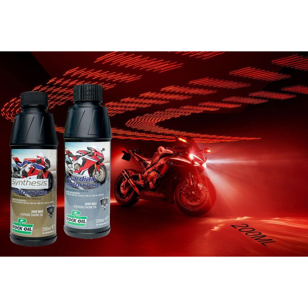 [ 0.2L 200ML ] Rock Oil Guardian น้ํามันเครื่องรถจักรยานยนต์ Minyak Hitam 10w30 10w40 RSX RS150 RS 1
