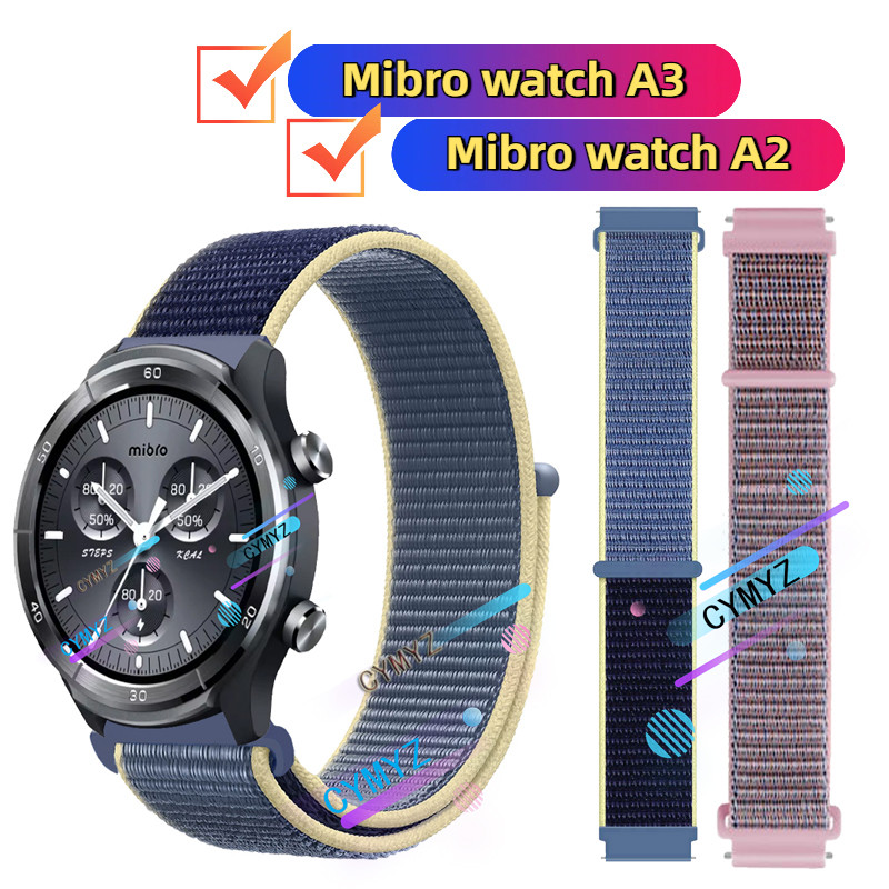 Mibro watch A2 A3 สายไนลอน Mibro watch A3 สายนาฬิกา สายรัดข้อมือกีฬา