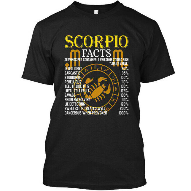 เสื้อยืด Scorpio Facts Zodiac Sign Tee