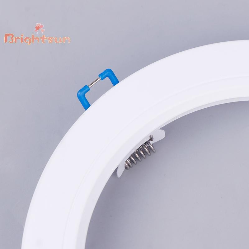 Brightsun LED Downlight Spotlight วงเล็บขาตั้งอะแดปเตอร์โคมไฟ Shade แหวนรูขยายสีขาวกรอบด้านนอกตัด Remedial วงกลมใหม่