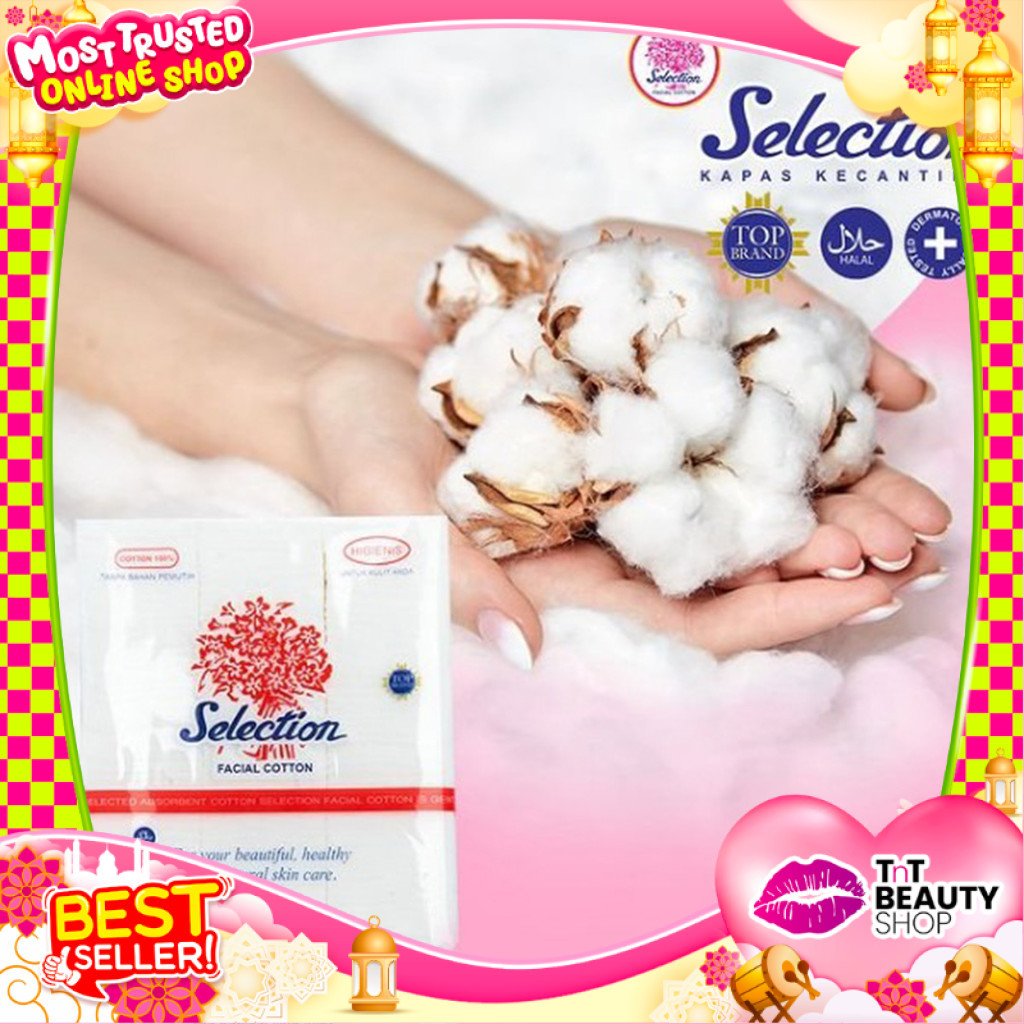 กล่องผ้าฝ้ายบํารุงผิวหน้า Cotton Selection | กล่องผ้าฝ้าย 75gr 50gr 35gr | Tnt Beauty Shop