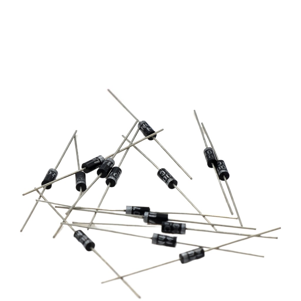 1n4007 ไดโอดเรียงกระแสกําลังสูง IN4007 1A/1200V In-Line DO-41
