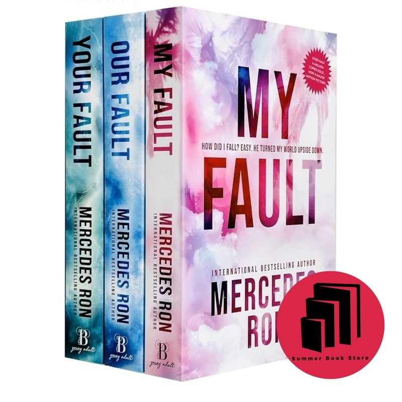 Culpable Series 3-Book Collection Set โดย Mercedes Ron My Fault, Your Fault & Our Fault Young Adult 
