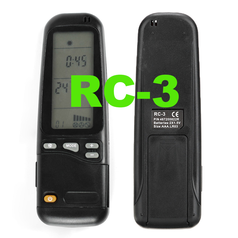 สําหรับ Airwell Electra RC-3 RC-4 RC-7 เปลี่ยนเครื่องปรับอากาศรีโมทคอนโทรล