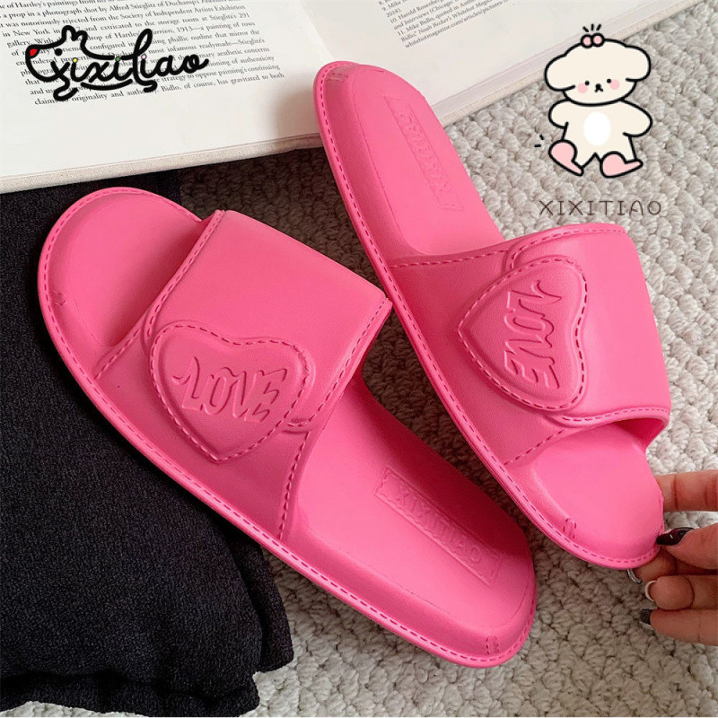 Xixtiao รองเท้าแตะหญิงเกาหลีรุ่นแฟชั่นในร่ม High-End Soft Sole eva ห้องน้ําสบาย