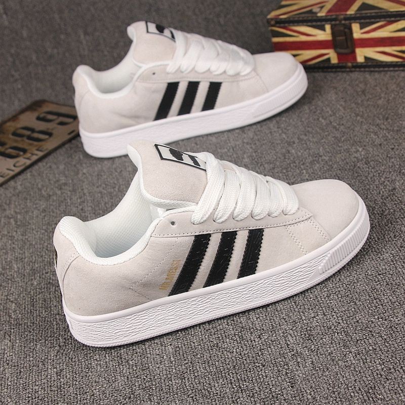 รองเท้าลําลอง Spring Stripes Heightening Bread Shoes Couple Classic ins Casual All-Match Retro รองเท้าผ้าใบ s
