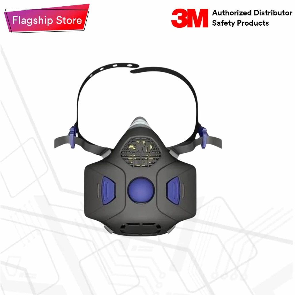 3M™ หน้ากากป้องกันสารเคมี ชนิดไส้กรองคู่ รุ่น HF-801SD (ไซร์ S)
