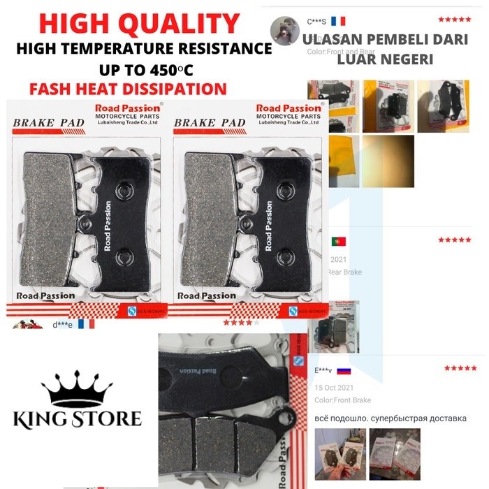 ผ้าเบรค BMW K1600GT K1600 GTL K1600GTL 11-3 K1600 GT SE GTL E 12-13