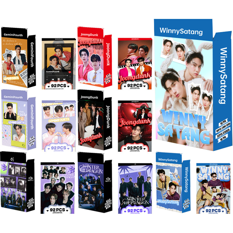 Winnysatang Photocard Joongdunk Got7 Gemini LOMO Card 92 ชิ้นการ์ดอัลบั้มไอดอลของสะสมของที่ระลึก