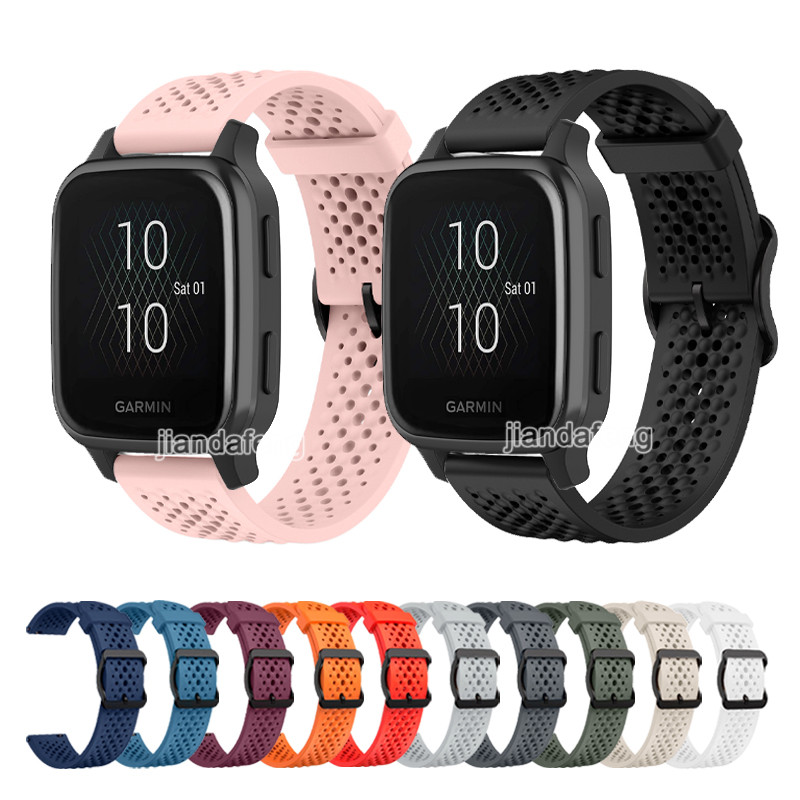 สายรัดซิลิโคนระบายอากาศได้สบายสําหรับ Garmin Venu SQ Sq2