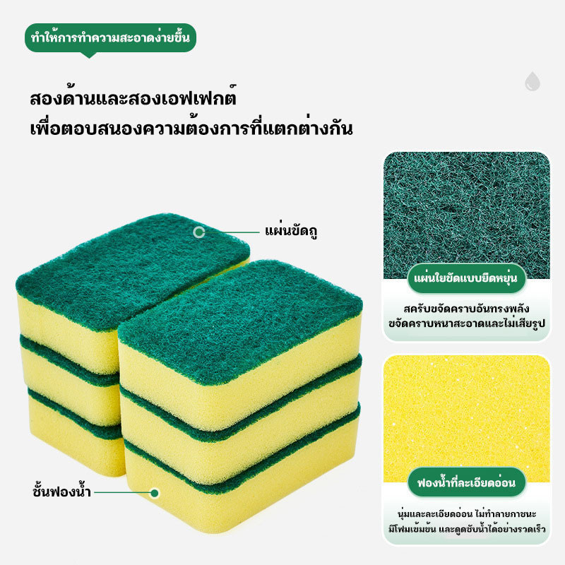 ❤️ขายร้อน❤️🔥ราคาส่งถูกที่สุด!🔥ฟองน้ำมหัศจรรย์🔥 เมลามีน สําหรับทําความสะอาดล้างจาน ชาม เครื่องครัว ฟองน้ำ