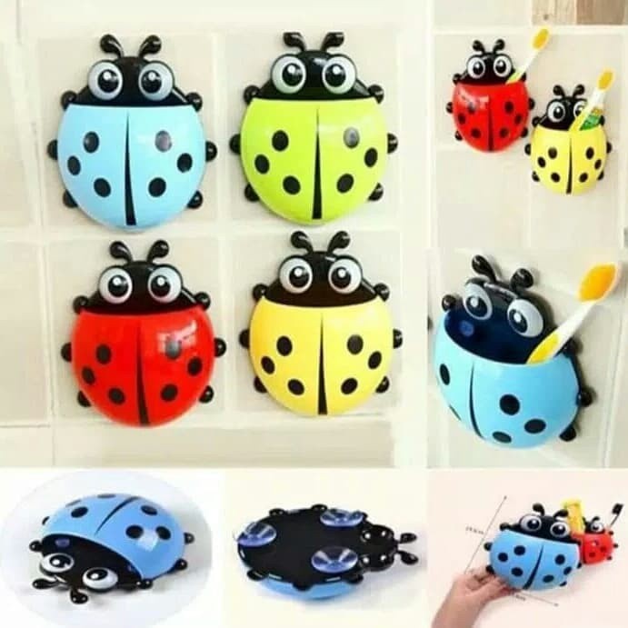 LADY BUG HOLDER TOOTH BRUSH / TOTOL BEETLE TOOTHBRUSH HOLDER / กระดาษ LADYBUG