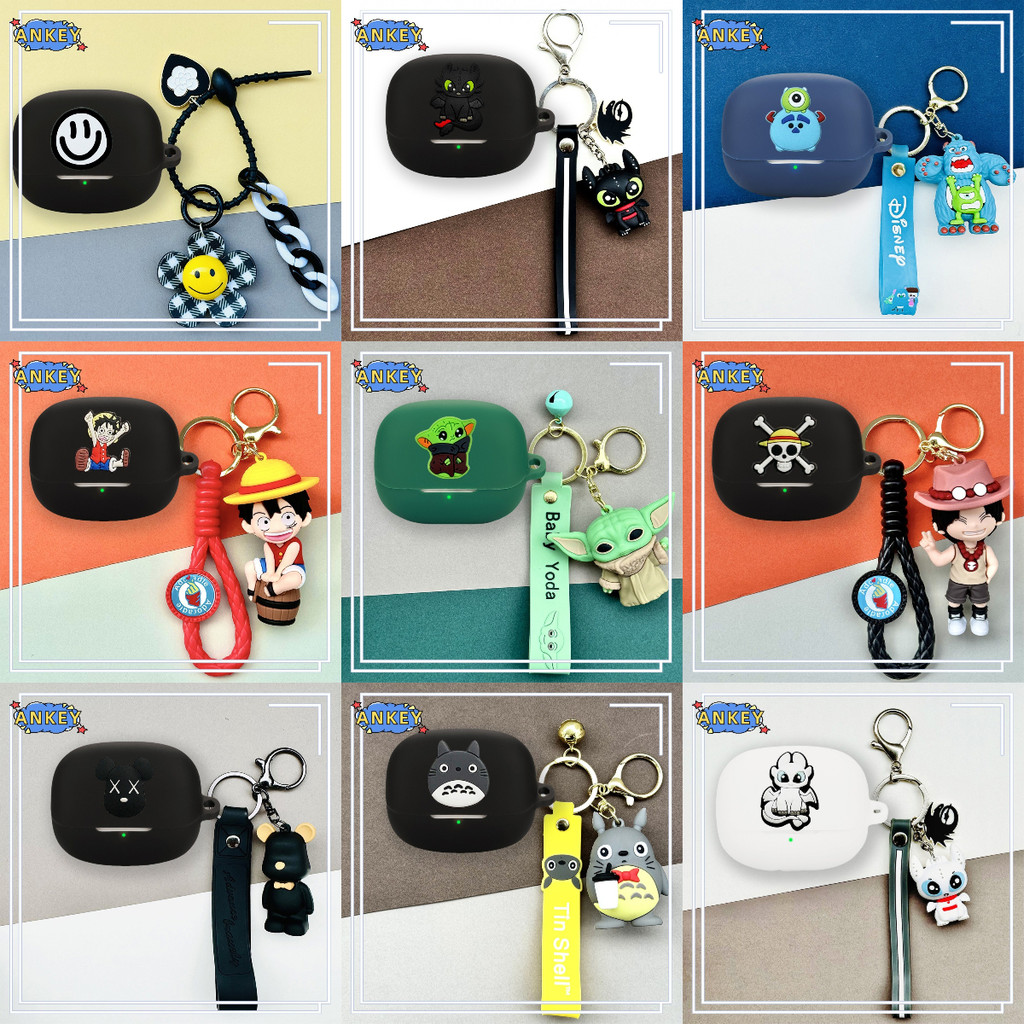 Case for Baseus Bass BP1 Pro ANC Protective silicone Baseus Bass EP10 Pro Cute bear Cartoon Covers B