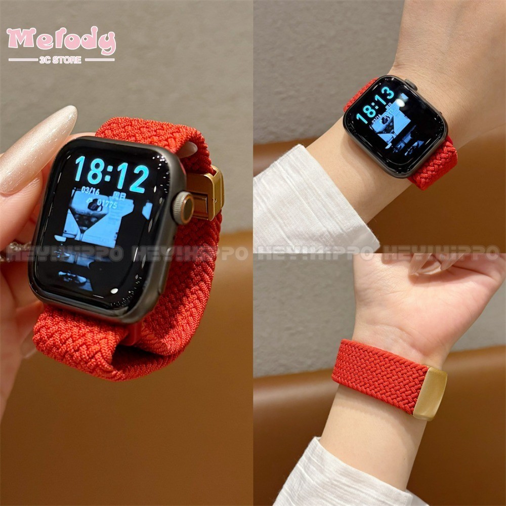 สายนาฬิกาทอไนลอนเหมาะสําหรับ Huawei Watch /GT5/GT4/GT3/GT2/41 มม.42 มม.สายคล้องคอแม่เหล็กเหมาะสําหรั