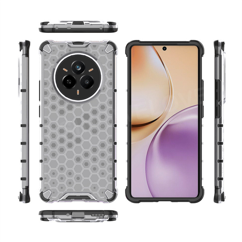 Realme 14 Pro 4G 5Gรังผึ้งโปร่งใสเคสโทรศัพท์สําหรับRealme รูปที่ 2