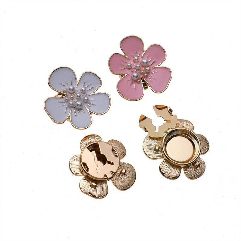 ชุดปุ่มเสื้อผู้หญิงsununnyyuan ชุดน้ํามันหยดดอกไม้ Cufflink Neckline ตกแต่งปุ่ม ราคา ถูกที่สุด ดีลบีเคเค แกลเลอรีภาพที่ 5