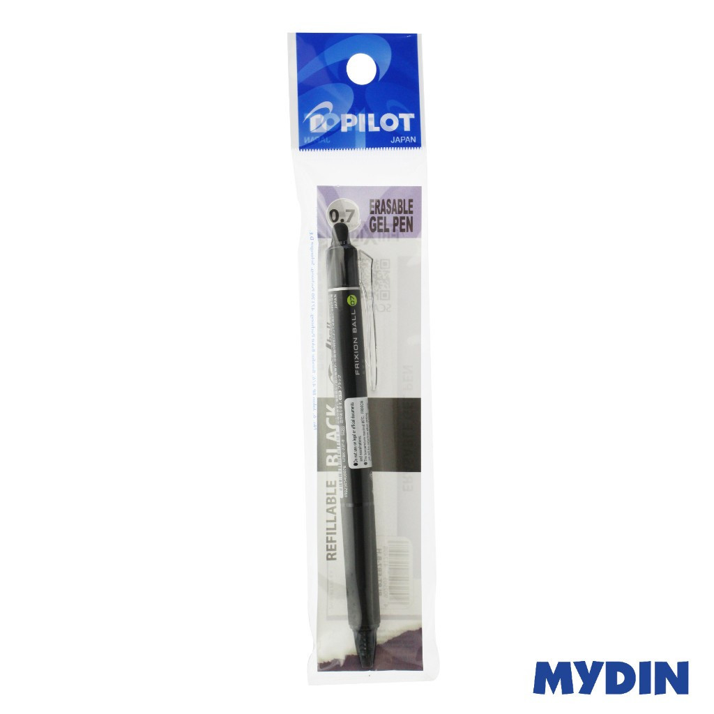 Pilot Frixion Ball Clicker Erasable Pen สีดํา 0.7mm