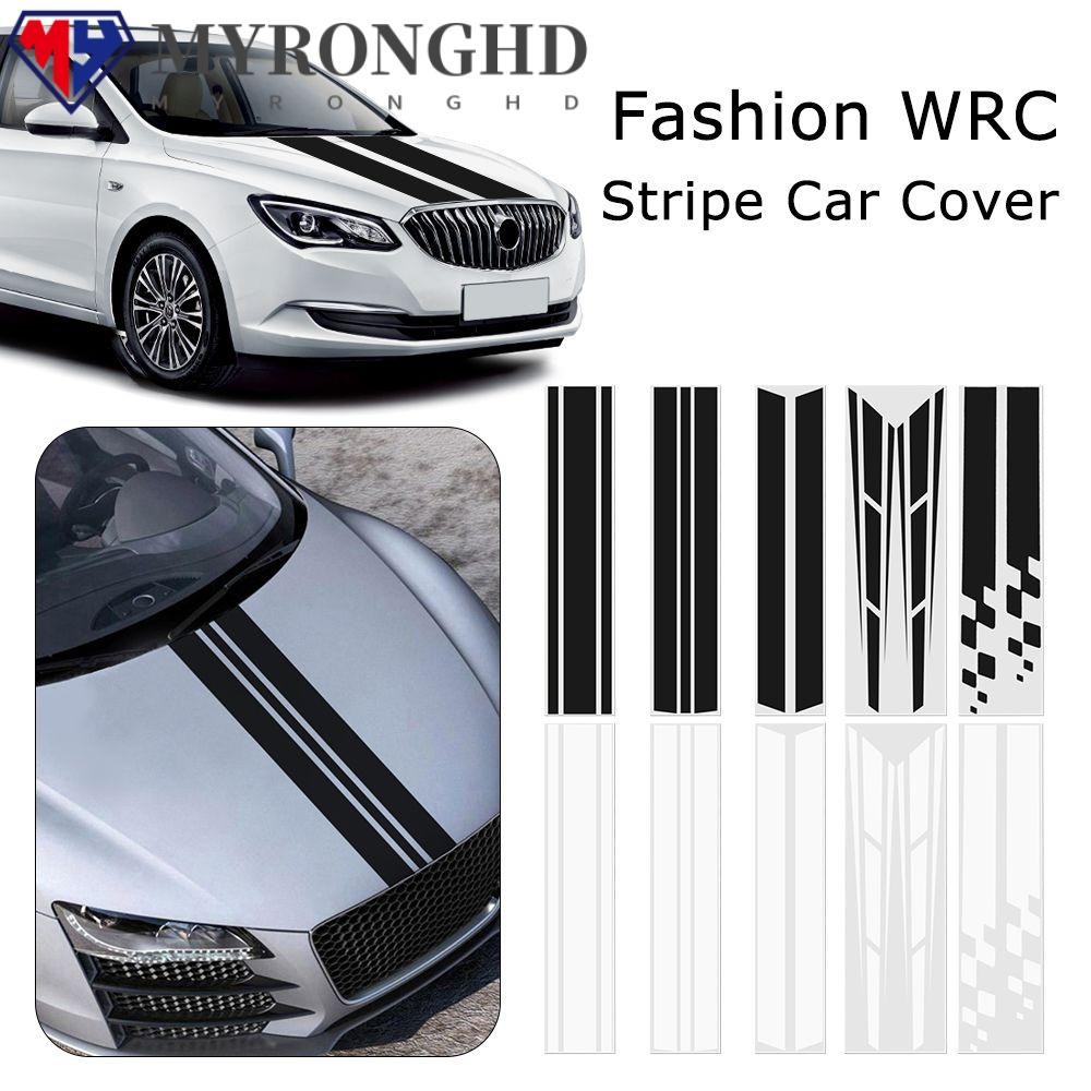 Myronghd Hood Stickers อุปกรณ์เสริมภายนอก Easy to Operate Racing Sports Style Car Head Decorative