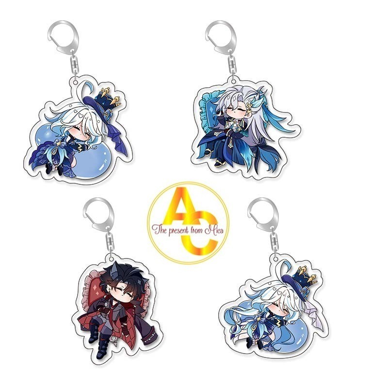 Genshin impact พวงกุญแจ furina ayato นอนตําแหน่งจี้อะคริลิค