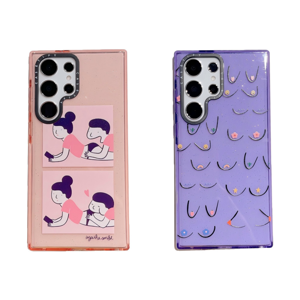 Agathe Sorlet Bon Appetit Black Lamb Studio ไอคอน Booby โปร่งใสเคสโทรศัพท์สําหรับ Samsung Galaxy S22