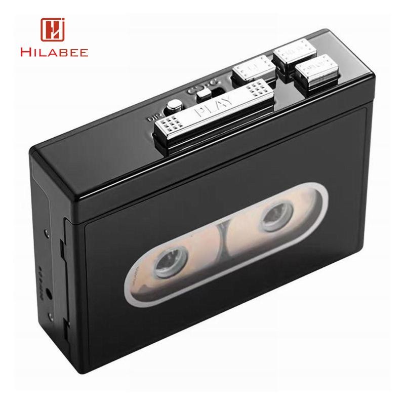 [hilabee] เครื่องเล่นเทปคาสเซ็ต USB2.0 Fat32 DC 5V ใช้งานง่ายบันทึกด้วยตนเองทนทานสเตอริโอเต็มรูปแบบ