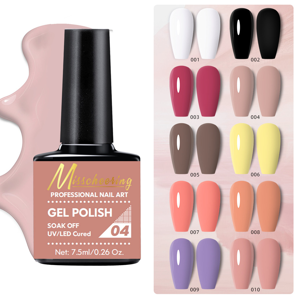 Misscheering 10 สี Nails Polish Gel สําหรับตกแต่งเล็บ