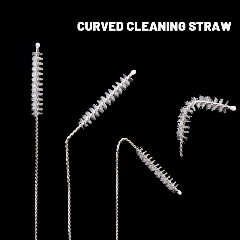 แปรงทําความสะอาดฟางสแตนเลส 3/5/10 ชิ้น, แปรงล้างขวด 17.5 ซม. สําหรับขวดกีฬา/เครื่องขัดพื้นโลหะทนการกัดกร่อนทนทาน - รูปที่ 4