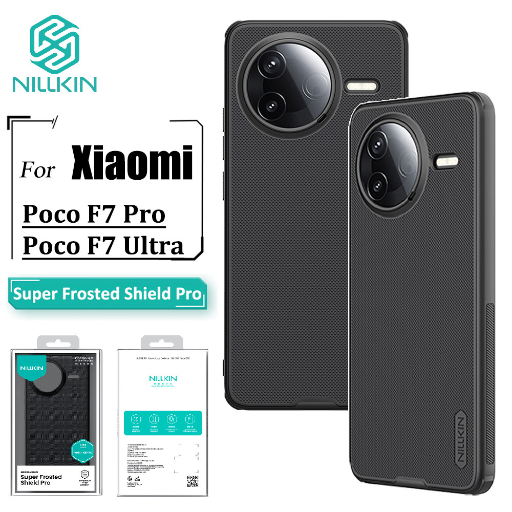 เคส Nillkin Super Frosted Shield Pro สําหรับ Poco F7 Ultra F7 Pro เคสโทรศัพท์กันกระแทกฝาหลัง