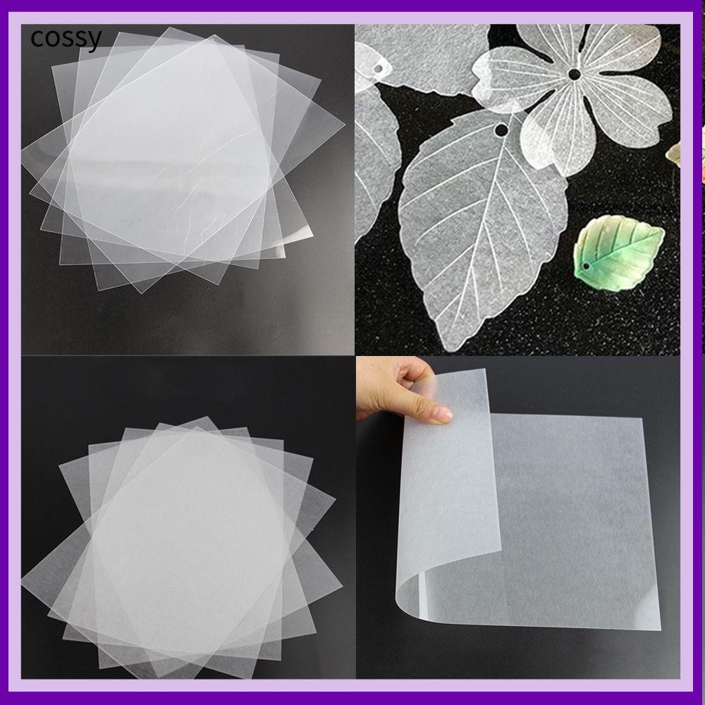 Cossy 10 ชิ้นฟิล์มหดความร้อน,โปร่งแสงสนุกหดแผ่นพลาสติก,แฟชั่น DIY Shrink Art กระดาษฟิล์มสําหรับอุปกรณ์ทําด้วยมือทํา Party Deco
