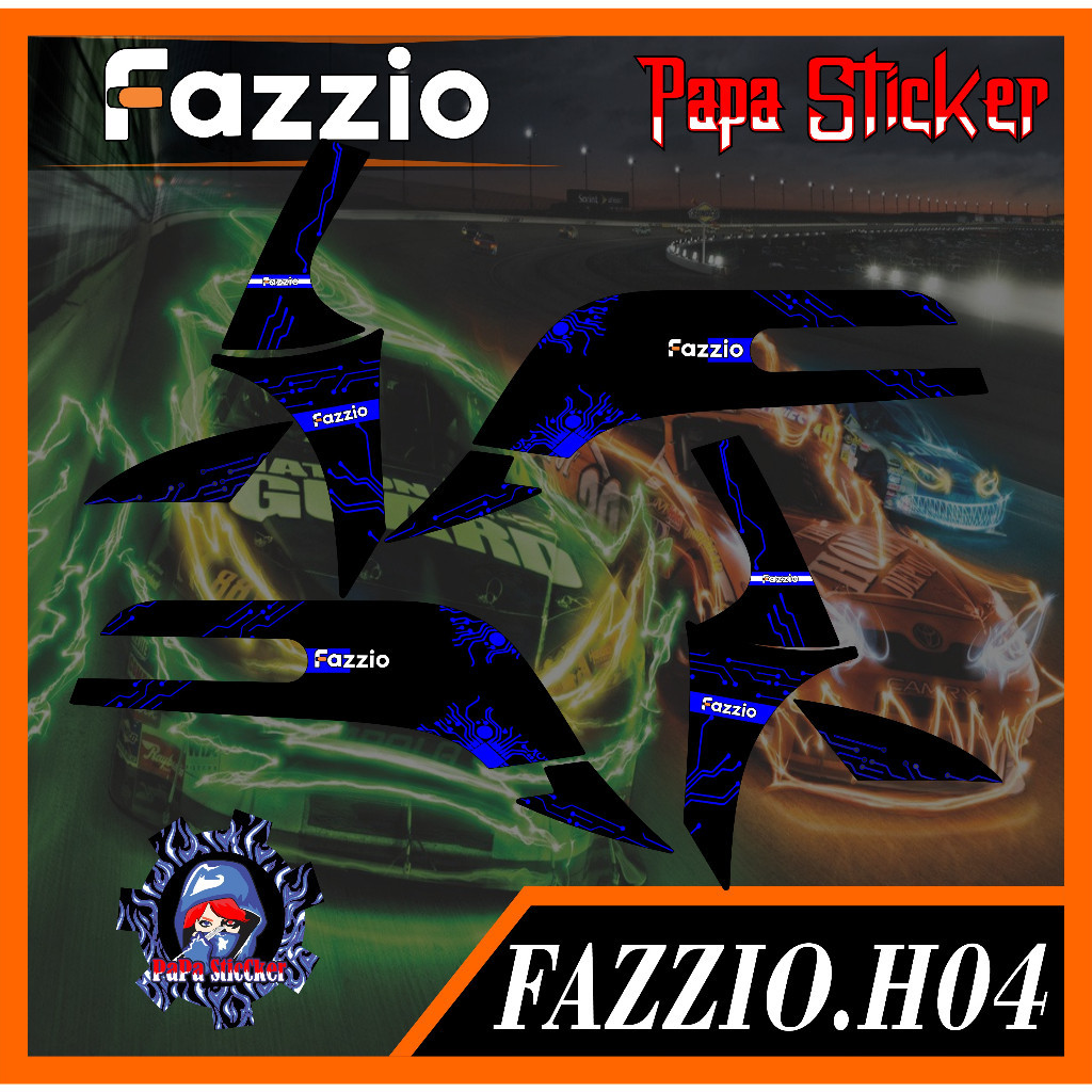 Fazzio Striping - สติกเกอร์ลอกลาย หลากหลายรายการ YAMAHA FAZZIO H04
