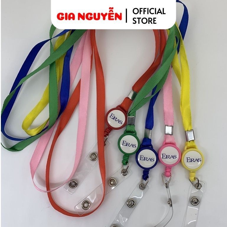 สายคล้องบัตรพร้อมเชือกรูดสีสันสดใส Gia Nguyen - Gia Nguyen