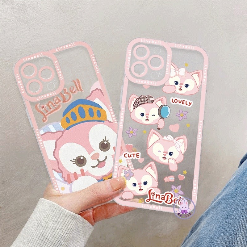 MERAH สีชมพู Ahri กรณี Realme 12Pro+ 5G 9Pro+ 10Pro+ 11Pro+ 5i 6i C3 9i 8i 5Pro 8Pro C12 C15C25Y C21